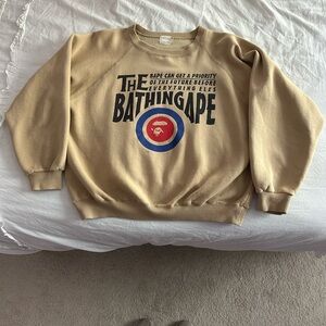 A Bathing Ape Beige Sweatshirt
